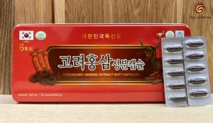 Viên hồng sâm nhung hươu linh chi 120 viên Kana Đỏ